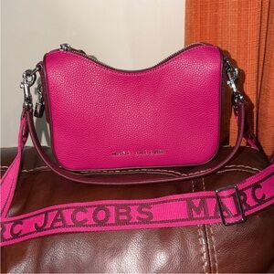‼️Marc Jacobs Pink Leather Drifter Convertible Shoulder Bag Crossbody Bag